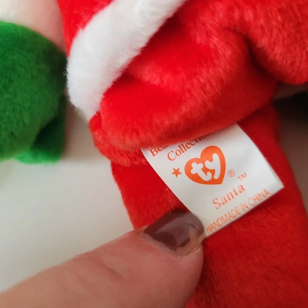 Ty Beanie Baby Christmas Lot Vintage Santa Snowball 1998 Holiday Teddy Flaky New